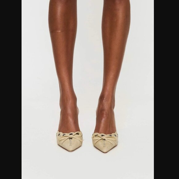 Princess Polly Lemonade Charisma Taupe Pointed Toe Heels 8 - Picture 2 of 11